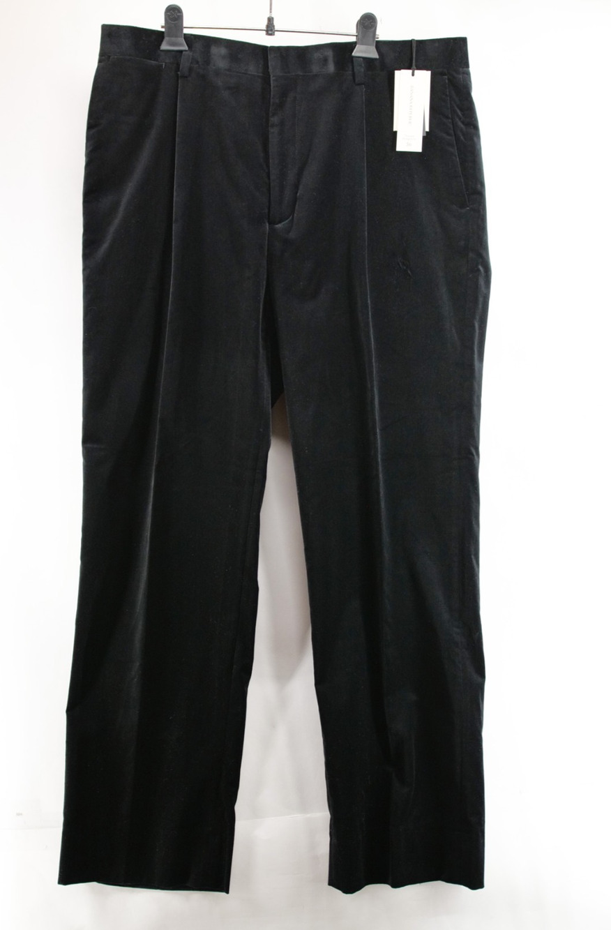 Banana Republic NWT Men’s 36x32 Black Velvet Pants Tailored Straight Fit Luxury